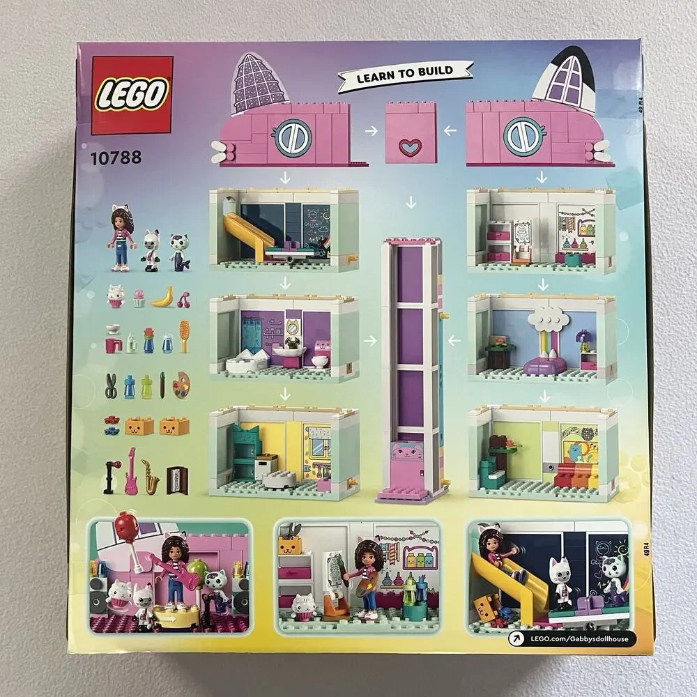 New Sealed Lego Gabby's Dollhouse 10788 Toy Building Set Cakey Pandy Catrat